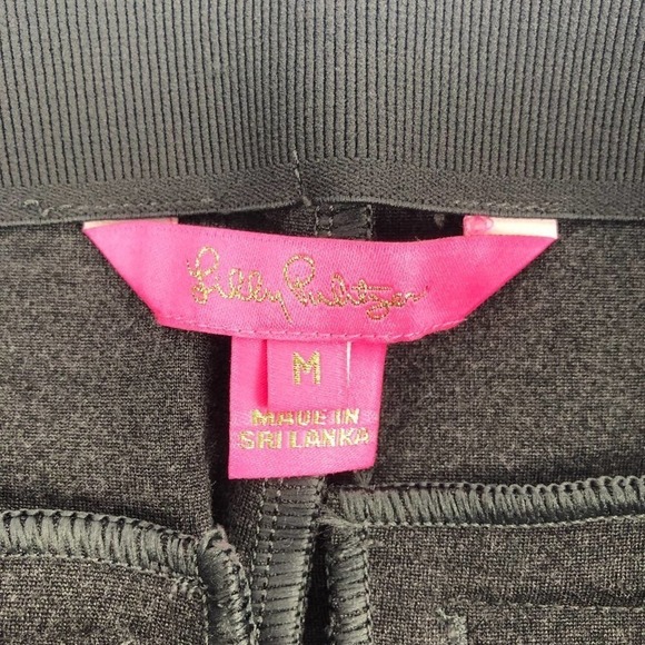 NWOT Lilly Pulitzer High Rise Grey Leggings M - Picture 7 of 12